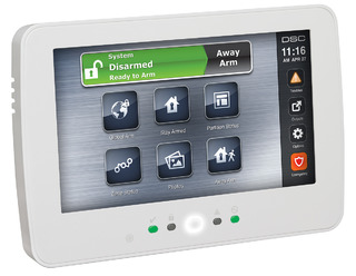 Panel de alarma DSC PowerSeries Neo con pantalla táctil