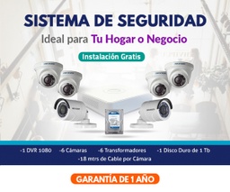 [Promocion6cam] Promocion 6 Cámaras DVR Hikvision 1080FULL HD